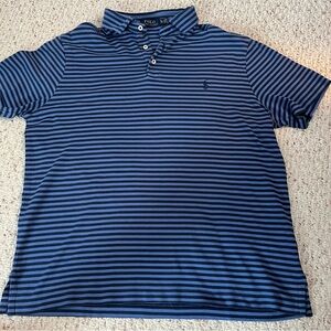 Polo by Ralph Lauren Men's Blue Striped Shirt XL